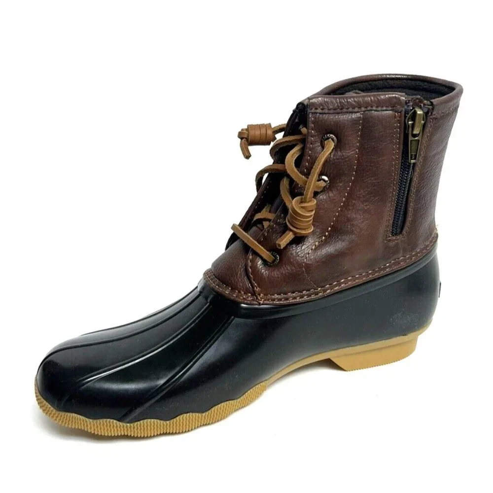 Sperry Girls Saltwater Boot Brown size 6 M Big Kid